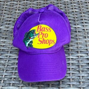 Bass Pro Shops Purple and Yellow Fish Trucker Hat Unisex One Size Fits Most